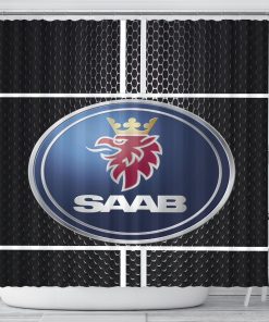 Saab shower curtain