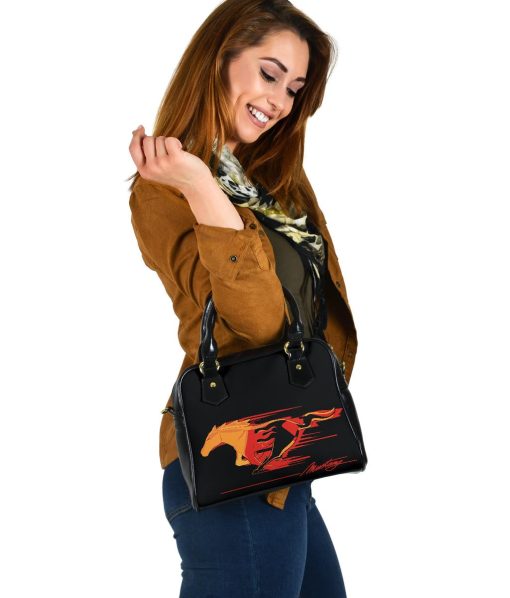 Mustang Flame Pony Shoulder Handbag
