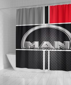 MAN trucks shower curtain