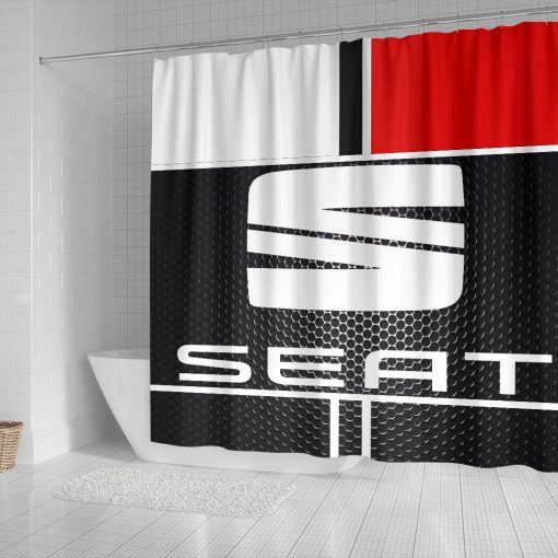 Seat shower curtain
