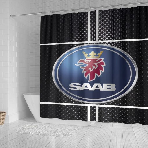 Saab shower curtain