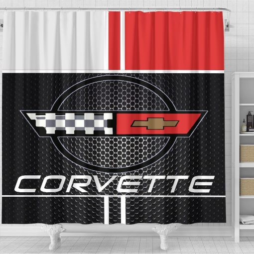 Corvette C4 shower curtain
