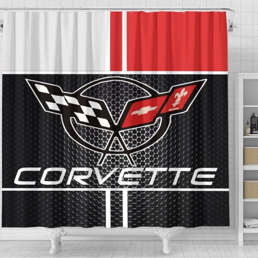 Corvette C5 shower curtain