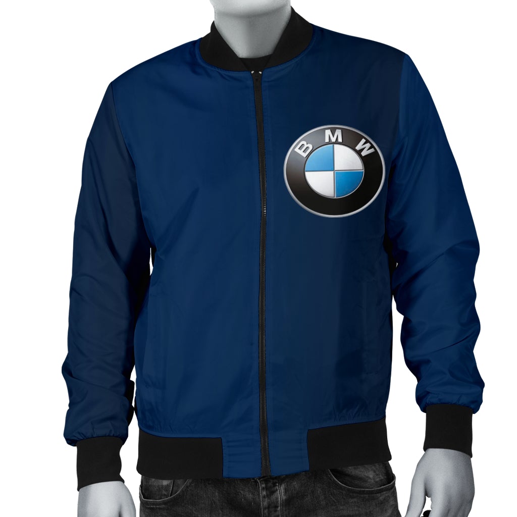 BMW Men's Bomber Jacket Blue - My Car My Rules