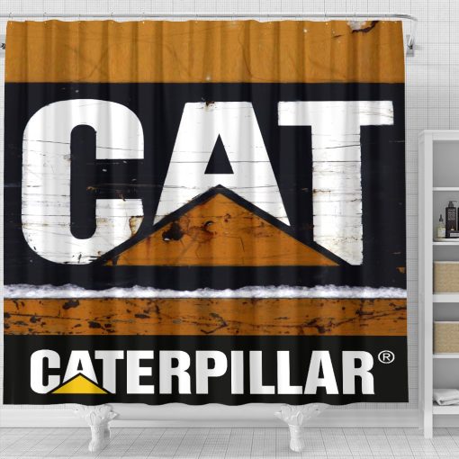 Caterpillar shower curtain