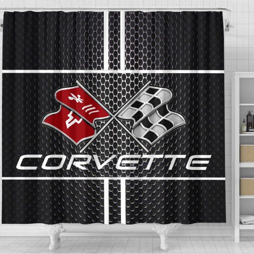 Corvette C3 shower curtain