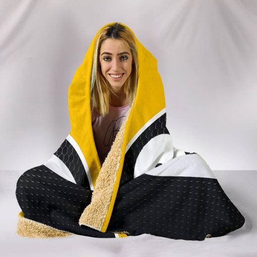 Caterpillar hooded blanket