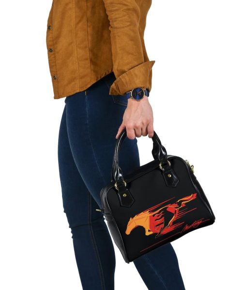 Mustang Flame Pony Shoulder Handbag