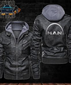 Man Trucks Leather Jacket