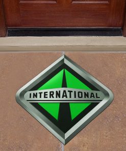 International trucks custom shaped door mat