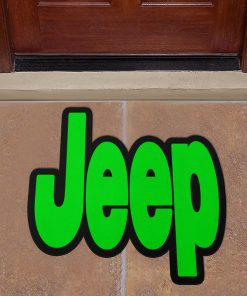 Jeep custom shaped door mat