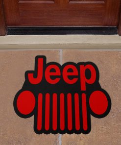 Jeep custom shaped door mat