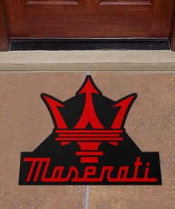 Maserati custom shaped door mat
