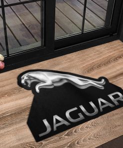 Jaguar custom shaped door mat