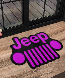 Jeep custom shaped door mat