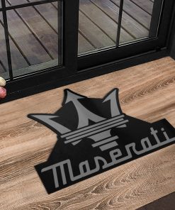Maserati custom shaped door mat