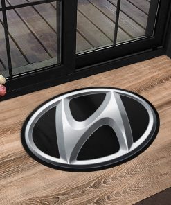 Hyundai custom shaped door mat