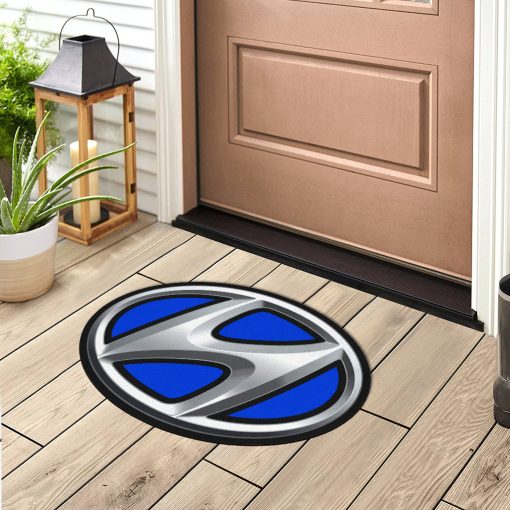 Hyundai custom shaped door mat