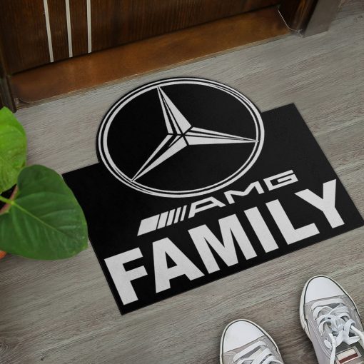 Mercedes AMG custom shaped door mat