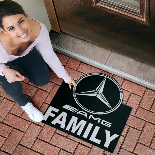 Mercedes AMG custom shaped door mat