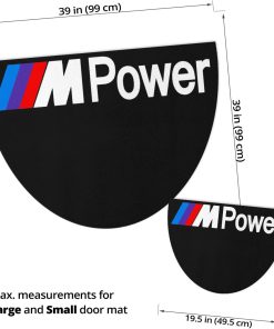 BMW M Power Custom Shaped Door Mat