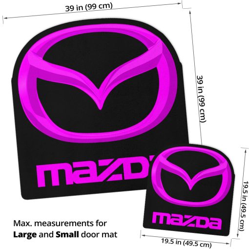 Mazda custom shaped door mat