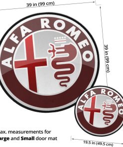 Alfa Romeo Custom Shaped Door Mat