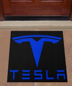 Tesla custom shaped door mat