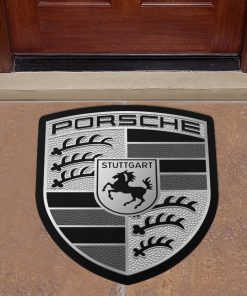 Porsche custom shaped door mat
