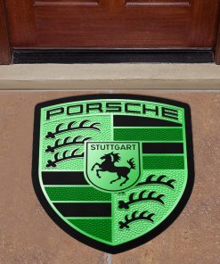 Porsche custom shaped door mat