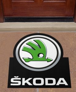 Skoda custom shaped door mat