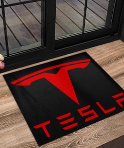 Tesla custom shaped door mat