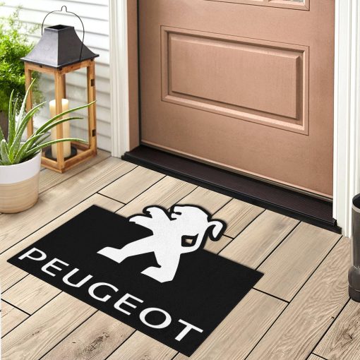 Peugeot custom shaped door mat