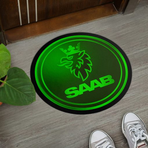 Saab custom shaped door mat