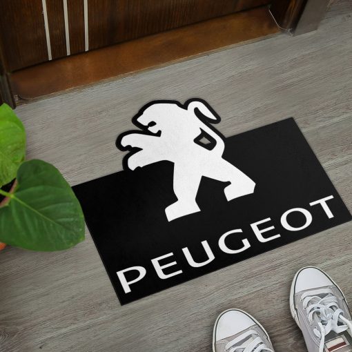 Peugeot custom shaped door mat