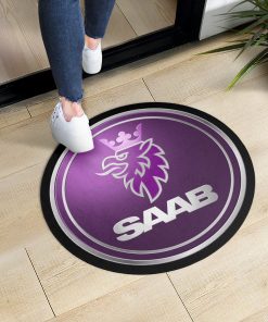 Saab custom shaped door mat