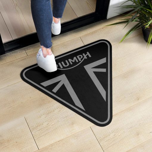 Triumph custom shaped door mat