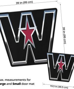 Western Star custom shaped door mat
