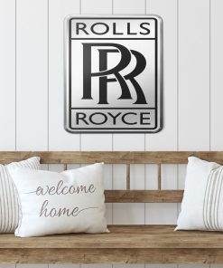 Rolls Royce Metal Sign