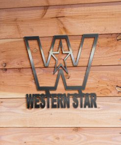 Western Star Metal Sign