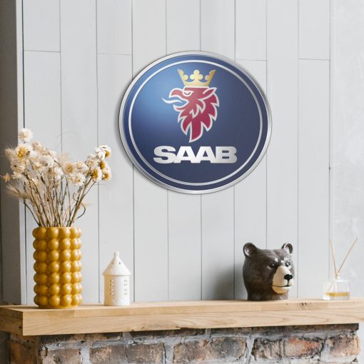 Saab Metal Sign