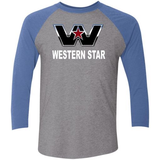 Western Star Tri-Blend 3/4 Sleeve Raglan T-Shirt - Image 6